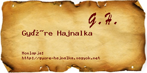 Györe Hajnalka névjegykártya